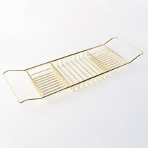 욕조트레이 거치대 반신욕덮개 아크릴 욕조거치대 테이블 골드실버 받침대 방지 투명 트레이364735 L6, 실버 욕조 선반(흰색 대리석 포