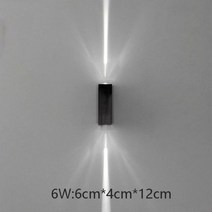 장식 라인 빔 LED 벽 램프 업 다운 조명 실내 야외 IP65 빨간색 파란색 녹색, Black shell-2T, Green, Waterproof