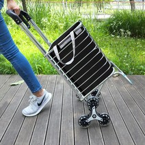 지니고 접이식 쇼핑 핸드 카트 장바구니 캐리어, 저가형-고정식 세바퀴, 선택없음