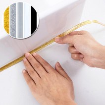 룸804 코너테이프 인테리어 라인 모서리테이프 방수 접착 테이프 욕실 줄눈이 싱크대 실리콘 결로 예방, 블랙