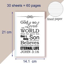 성경 필사 노트 A5 노트북 유행 성경 요한 3:16-하나님은 세상을 사랑했습니다-기도 구절에 인용문 종교 보, 01 1