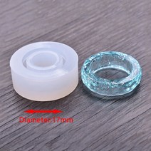 레진몰드 수제 투명 반지 금형 주얼리 링 실리콘 에폭시 말린 꽃 주조, 05 B-17mm