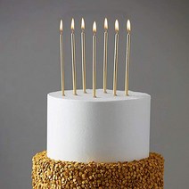 알리미스토리 생일 파티 예쁜 케이크초 골드 실버 로즈골드 핑크 6입, 1set, 핑크_6입