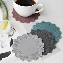 실리콘 머그컵받침 책상컵홀더 ４ｐ 유리컵받침 커피받침 아이스컵홀더