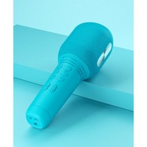 무선 노래방 마이크 블루투스 5.0 USB 휴대용 콘덴서 전문 스피커 미니 홈 KTV 플레이어 노래, 파란, Blue