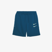 나이키 코튼 반바지 더블스우시 블루 화이트 파흰