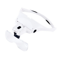 안경 확대경 헤드형 화이트, 2개