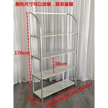 물품진열대 모자 쇼핑몰 가방 신발 고급 진열선반, H.실버-100x35x170