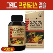 뉴질랜드 그랜드 프로폴리스 캡슐 비타민E 항산화 영양제 플라보노이드 건강 기능식품, 1000mg, 90정