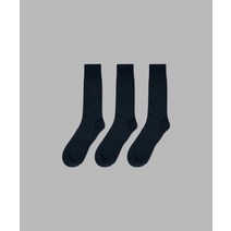 IL-O-GONG-CHIL 3PACK 1507 베이직 하이 수피마 코튼 삭스 네이비 BASIC HIGH SUPIMA COTTON SOCKS navy