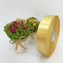 포장 리본 끈 제이제이리본 고밀도주자 10mm 15mm 76컬러 (길이 45M) 공단리본, 금색