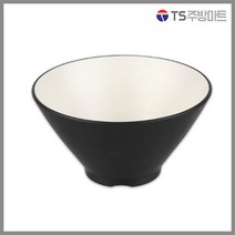돌산멜라민 체크투톤(블랙앤화이트) 브이면기 (업소용그릇 멜라민그릇 예쁜그릇 식당접시 멜라민볼 멜라민찬기 검정색그릇), DS-7128 (특대)