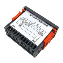 업소용 아이스크림 음료 냉장고 냉동고 XH-W2060 디지털 온도 조절기 컨트롤러 제어 스위치 냉장고 냉동고, 02 24V