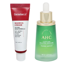 <얼굴관리기초 기초 2종세트>마데카크림 액티브 스킨 포뮬러 50ml + AHC 캡처 솔루션 시그니처 카밍 앰플 50ml, 1세트” class=”wr-img”></a></div>
</div>
</div>
</div>
<div class=