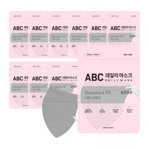 [100매] ABC 에이비씨 데일리 황사방역용 마스크 대형 KF94 10매입 10개, 1개, 회색