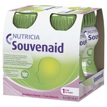 NZ직구 뉴트리시아 Souvenaid 글루텐프리 Memory Drink Strawberry 음료 딸기 맛 125밀리리터 4pack, 수량, 상세참조
