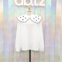 [에이비에프지] ab.f.z sh06 러플 카라 플라워 블라우스 DDIW1QB35C (94