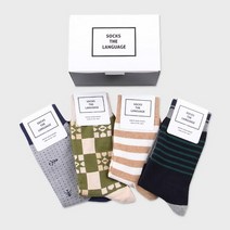 삭스더랭귀지 natural 패턴양말(4SET)