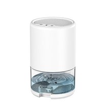 베란다제습기 가정용 저소음 공기 건조기 제습기 침실 주방 사무실 용 1000ml 물 탱크가 있는 전기 차가운, Round White_Eu 플러그