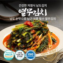 전라도 열무김치 국산 김치주문 얼갈이 저염식 추천 당일제조, 5kg x 1개