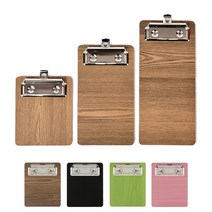 우드 빌지 꽂이 영수증 계산서 클립 메모 아크릴 전표 홀더, 우드타입, 검정 3340, 1개