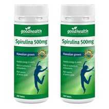 굿헬스(Good Health) 굿헬스 하와이안 스피루리나 500mg 200정 X 2개, 400정, 1세트