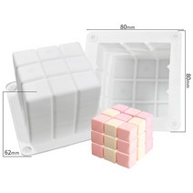 버블 양초 실리콘 몰드 베이킹 초콜릿 디저트 케이크 몰드, Cube DG-94