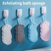 버블 거품 바스밤 입욕제 목욕 반신욕 배쓰밤 Esponja-각질 제거 소프트 스폰지 바디 스크러버 각질 스크럽 스폰지 샤워 브러쉬 바디 스킨 클리너 각질, 05 green