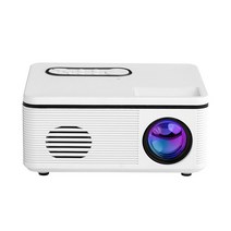 브랜드없음 H88 프로젝터 LED 3D 1080P 지원 Haut-Parleur TF HDMI USB 미니 미디어 플레이어, White