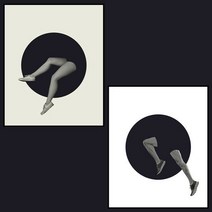 PICF-214 2Set 중 1택 유니크 인테리어액자 20호(73x53cm), 색상:1번|사이즈:캔버스액자(옆면연장)