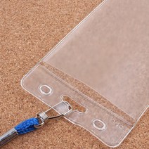 행사이름표 비닐명찰케이스 비닐케이스, 제품선택, 세로 파랑