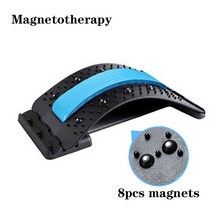 마사지 덜덜이Magnetotherapy 다단계 조정 가능한 뒤 마사지 기계 들것 허리 목 적당 요추 자궁 경부 척추, 01 Magnetotherapy Blue