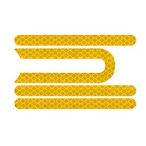 샤오미호환 전기 스쿠터 반사 스티커 전면 후면 휠 보호 쉘 경고 샤오미 M365 액세서리용 4 개, ORANGE