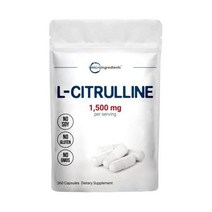 마이크로 엘 시트룰린 1500mg 360캡슐, 360 Count (Pack of 1)