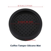 도징링 49mm51mm53mm57mm575mm58mm5835mm585mm 나무 손잡이 커피 탬퍼 에스프레소 파우더 해머 스테인레스 스틸 바리 스타 도구, Tamper Mat+585mm