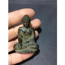 오래된 티베트 불교 청동 의학 부처상 석가모니의 석상, 한개옵션0