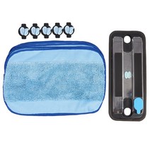 아이 로봇 Braava의 380t의 380T에 대한 부품 (320) 민트 4200 5200 진공 청소기 걸레 패드 프로 청소 걸레질 청소 저수지 패드 윅 캡 및 청소, 하나, 사진 색상