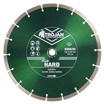 Trojan Plus Hard Diamond Blade - 벽돌 콘크리트 슬라브 연석 및 상인방 지붕 타일 &amp; 더, 03 300mm