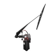 1 세트 DC12V 30W 범용 UTV 전기 윈드 실드 와이퍼 모터 키트 와이퍼 어셈블리 Polaris Ranger RZR 900 Honda, 하나, 검정