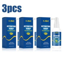 강력한 모발 성장 세럼 스프레이 탈모 트리트먼트 에센스 오일 리페어 영양 모근 재성장 남성, 3pcs