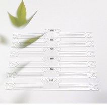 투명 막대보빈 1팩10개 프랑스자수 퀼트 실보관 자수실, 투명 막대보빈-1팩10개
