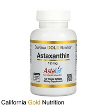 캘리포니아 골드 뉴트리션 California Gold Nutrition Astaxanthin 12mg 120정 아스타잔틴, 1개