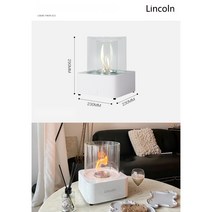 바이오 에탄올 벽난로 가정용 불멍 스토브 에탄올 난로 유리 실내용, 로에베