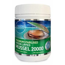라이프스팬 뉴질랜드초록입홍합 20000 녹색잎푸른색홍합 그린머슬 복용법 구입처, 2통, 20000mg 200캡슐, 200정