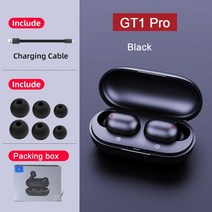 귀 안아픈 Haylou GT1 Pro TWS Bluetooth 5.0 이어폰 IPX5 HD 스테레오 무선 헤드폰 이어 버드 소음 제거, 01 Black