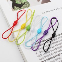 폰고리 핸드폰줄 스트랩 8자고무줄 휴대폰줄, 8자고무고리-그린, 1개