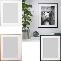 이케아 LOMVIKEN 롬비켄 액자 /규격 40x50cm, 롬비켄액자 골드(70419462)