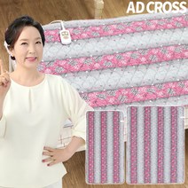 [TV홈쇼핑정품 애드크로스] 장미화 인체감지 똑순이 절전형 전기매트 저전력 전기장판 소형 대형 겨울 난방 매트, 퀸