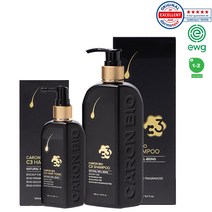 정품! 카론바이오 C3 샴푸 300ml+토닉 100ml 천연 탈모샴푸 탈모방지 비듬방지 탈모완화, 샴푸 300ml+토닉100ml