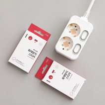 슬로우랩 멀티탭 콘센트용 붙이는 화재방지 스티커 자동소화 패치 (10매입), 2개